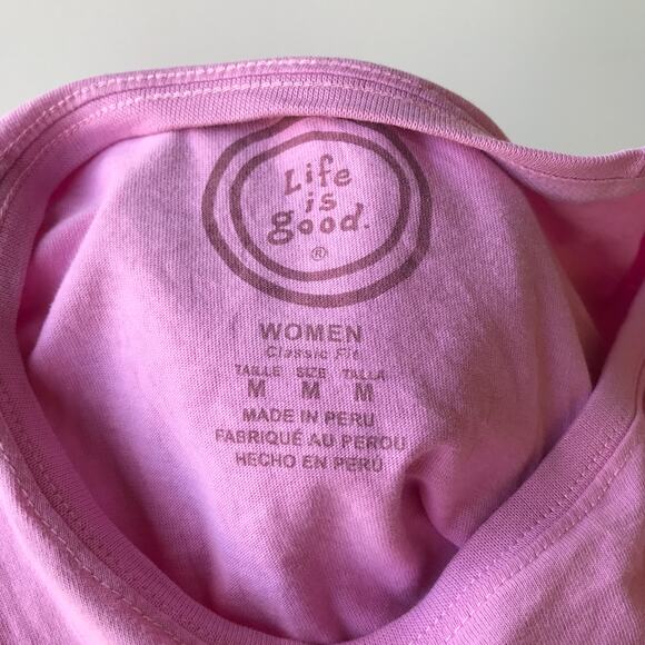 Life Is Good Tee For Two Golf Pink T-Shirt - Picture 9 of 10